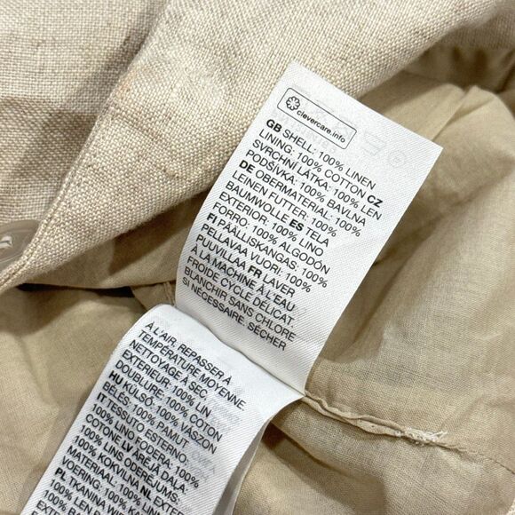 & Other Stories linen mix vest in beige size 10 NEW - Picture 5 of 6